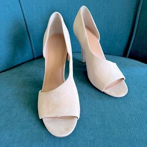 Halston Heritage Lynn D'Orsay Suede Heel Sandal